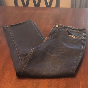 Amazon Dark Blue Cropped Jeans